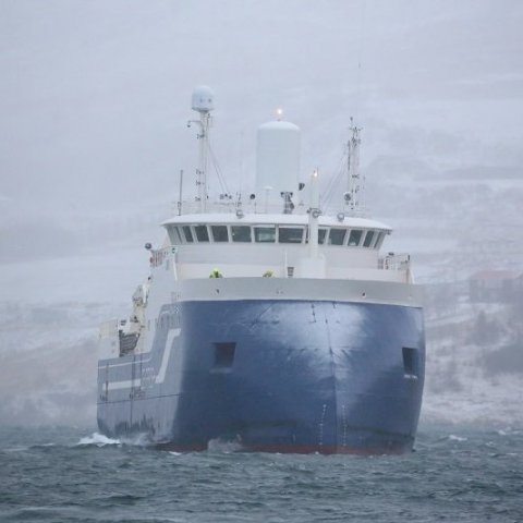 Kaldbakur kemur inn til Akureyrar. Mynd Þorgeir Baldursson